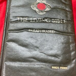 Black Leather The Living Bible Paraphrased